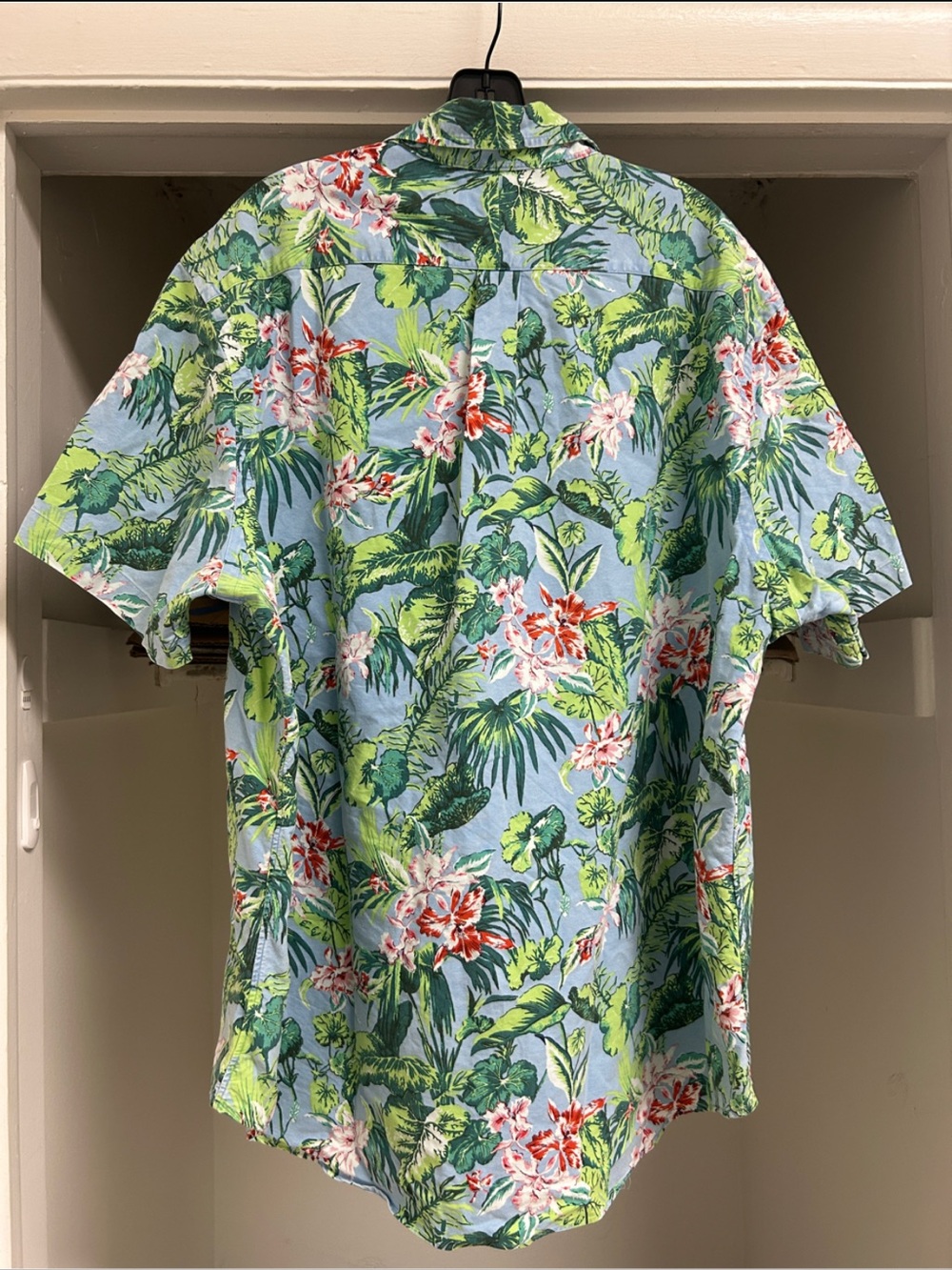 Ralph Lauren Tropical Floral Button Down Short Sleeve Shirt Men's Size XXL